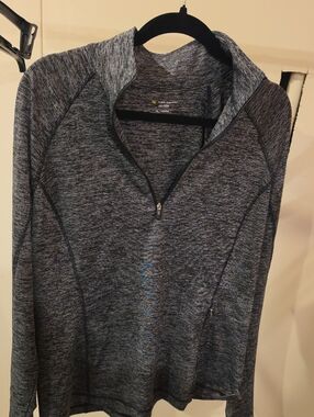 tek gear Women’s Heathered Charcoal Quarter-Zip Pullover